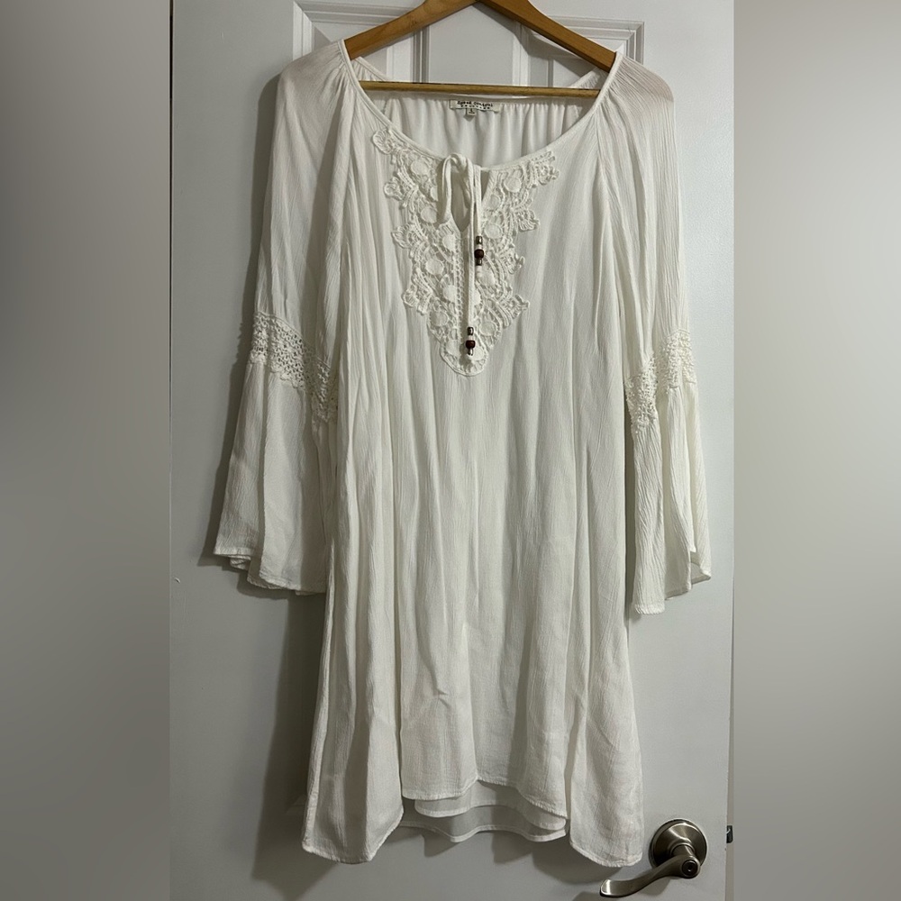Speed Control Cream Mini Dress - Picture 2 of 10